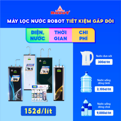 Máy Lọc Nước ROBOT SPRING Pro 9G-UR Công Nghệ Lọc R.O + UF - Hàng Chính Hãng