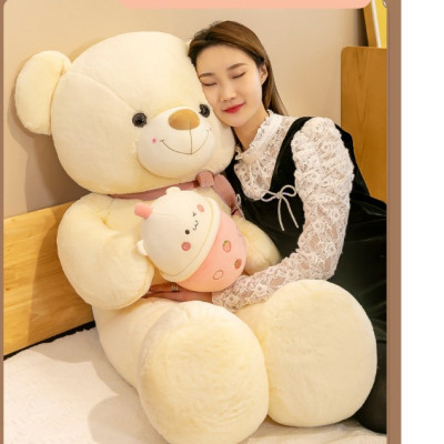 Thú nhồi bông Teddy ôm bình sữa đáng yêu - Size từ 60cm đến 1m2 - Quà tặng gấu bông Teddy lông mịn nhiêu màu khổng lồ.