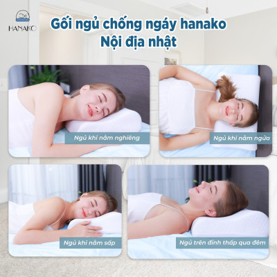 VỎ gối ngủ chống đau vai gáy công thái học HANAKO nội địa nhật