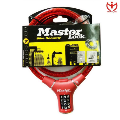 Khóa số dây cáp Master Lock 8229 dài 0.9m x 12mm