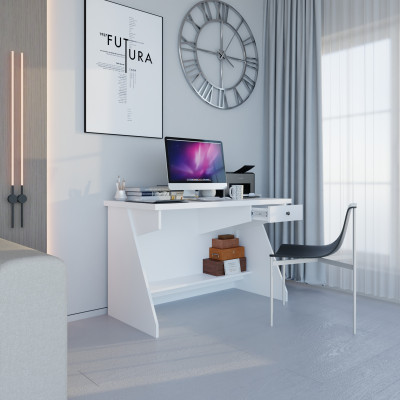 [Happy Home Furniture] HELI , Bàn làm việc 1 ngăn kéo, 120cm x 60cm x 75cm ( DxRxC), BAN_061