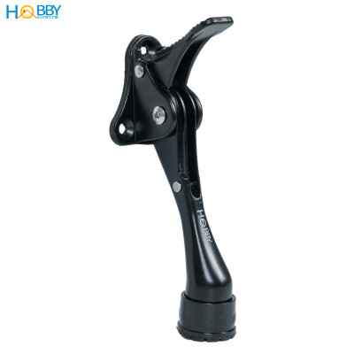 Chặn cửa móng ngựa một chiều có lẫy bật sơn đen Hobby home decor CMG3