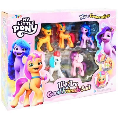 Bộ 5 Đồ Chơi Mô Hình My Little Pony - We Are Good Friends - Suit - ToTy DP02 (Mẫu Sản Phẩm Bên Trong Là Ngẫu Nhiên)