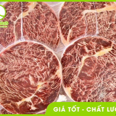 Thăn Ngoại Bò Úc Hokubee thượng hạng thơm ngon, vân mỡ cẩm thạch mềm béo - Khay 500Gr
