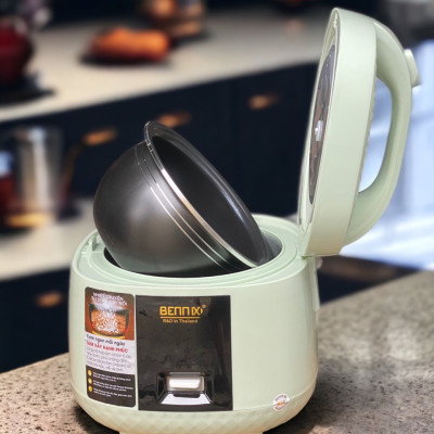 Nồi Cơm Điện Lòng Niêu Chống Dính Bennix BN-012HC Dung Tích 1.2L- Hàng Chính Hãng