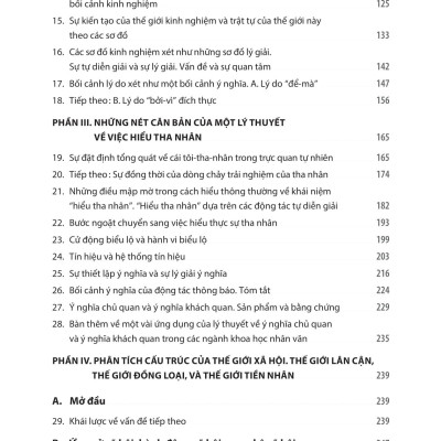 Sách - Sự Kiến Tạo Ý Nghĩa Của Thế Giới Xã Hội - Der Sinnhafte Aufbau Der Sozialen Welt