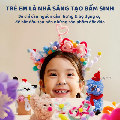 Set Làm Hoa Kẽm Nhung loại 1 Mideer All-in-One Handicraft Kit- Master Craftsman