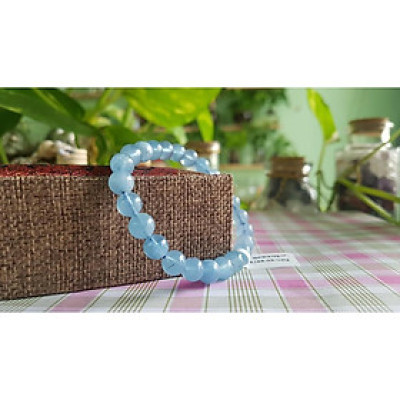 Vòng đeo tay đá aquamarine