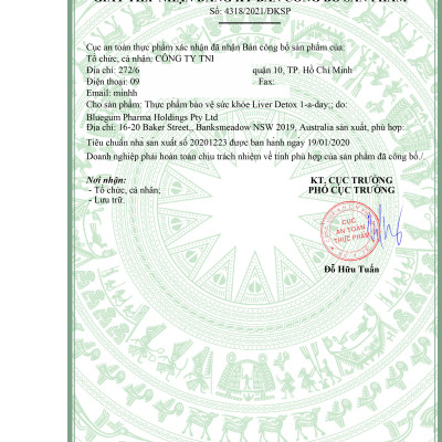 Viên uống hỗ trợ giải độc gan, bổ gan Liver Detox 1-a-day Henry Blooms 30 - 60 viên