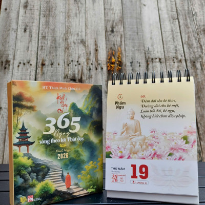  Sách Lịch bàn 2026 - Kinh Pháp Cú - HT. Thích Minh Châu