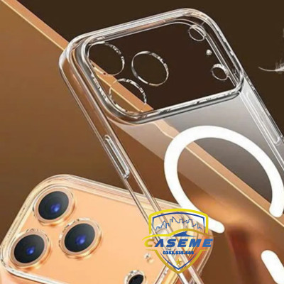 Ốp lưng Memumi Glitter trong suốt từ tính bảo vệ camera cho iPhone Air, iPhone 17, iPhone 17 Pro, iPhone 17 Pro Max Siêu mỏng 0.3mm, hít nam châm chắc chắn - Hàng Nhập Khẩu
