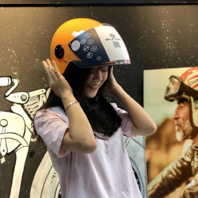 Mũ bảo hiểm 3/4 1 kính SUNDA 228