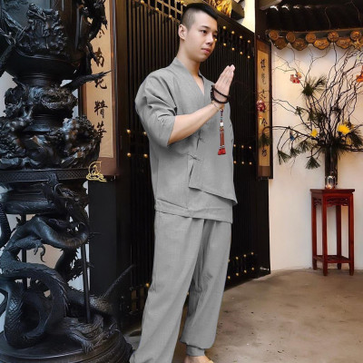 ĐỒ LAM ĐI CHÙA  Set Nam Cao Cấp SS1