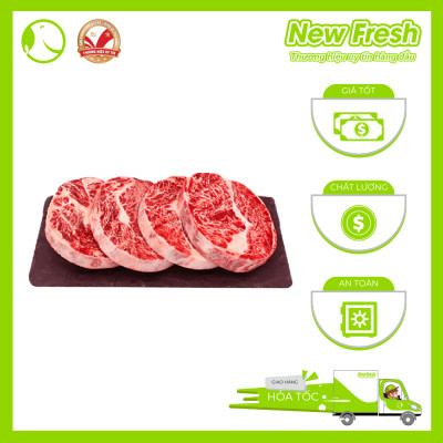 Thăn Ngoại Bò Úc Hokubee thượng hạng thơm ngon, vân mỡ cẩm thạch mềm béo - Khay 500Gr