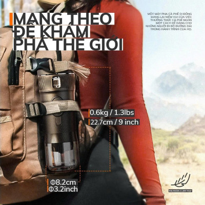 Máy Pha Cà Phê Bột Cafe Viên Nén MIUI Espresso DC12V + USB 100W Chức Năng Đun Nước Nóng Ngon Như Pha Máy Dùng Cho Xe Hơi Camping Picnic