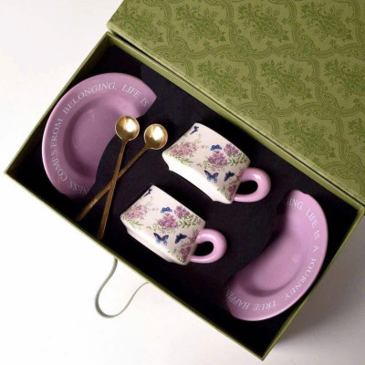 SET 2 TÁCH TRÀ CHIỀU CAO CẤP UK TEMPI Hàng chính hãng