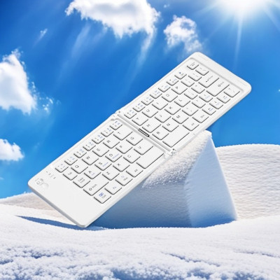 Bàn phím Bluetooth rời gấp gọn dành cho Windows, Mac, iOS và Android kết nối điện thoại, laptop, máy tính bảng - Hàng chính hãng