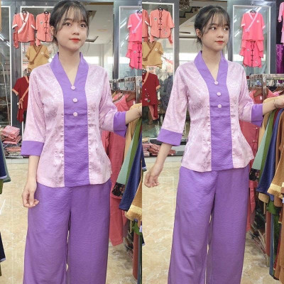 ĐỒ LAM ĐI CHÙA  đồ Phật Tử-Mẫu Gấm Cao Cấp