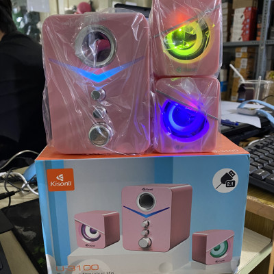 Loa 2.1 Kisonli U-3100 Pink LED - HÀNG CHÍNH HÃNG