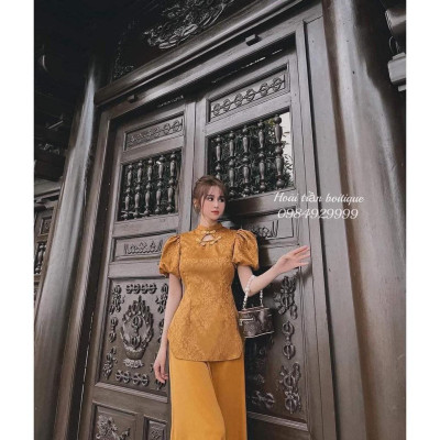 SET GẤM THƯỢNG HẢI CAO CẤP SJ08 (mẫu cổ kín )