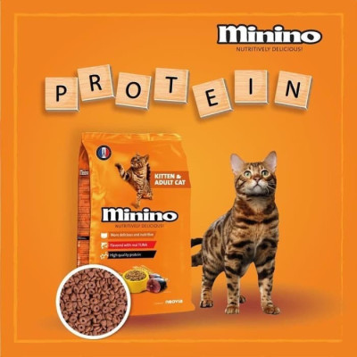  Thức ăn Mèo - Minino Yum / Minino Tuna / Minino Plus , Cá Hồi , Cá Ngừ , Hải Sản Đủ Loại