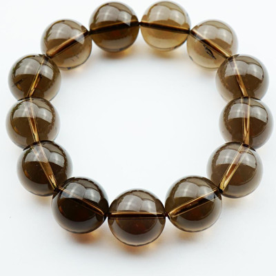 Vòng Tay Đá Thạch Anh Khói Smoky Quartz Tự Nhiên 16mm 13 hạt