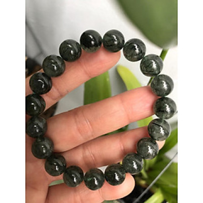 VÒNG THẠCH ANH TÓC XANH TỰ NHIÊN 10ly5 NỮ MỆNH MỘC MỆNH HOẢ 