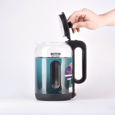 Bình Đun Siêu Tốc Ủ Ấm 2 Lớp Cách Nhiệt Bằng Thuỷ Tinh Bennix BN-6116EK Dung Tích 2L Công Suất 1500W- Hàng Chính Hãng
