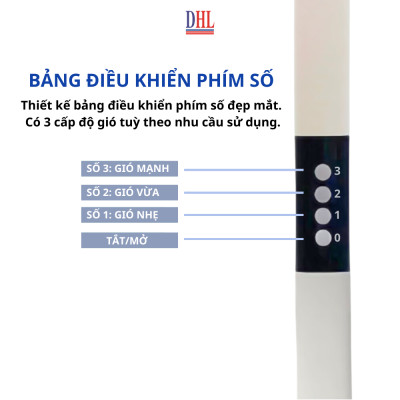 Quạt đứng điện tử có điều khiễn từ xa, hẹn giờ Mitomo FCE-60AEV, công suất 60W, động cơ dây đồng - Bảo hành 2 năm hàng chính hãng