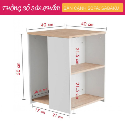 Bàn cạnh sofa SMLIFE Sabaku