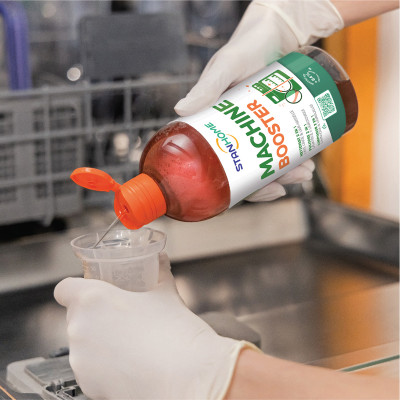 Dung dịch vệ sinh lồng giặt, máy rửa chén Stanhome Machine Booster nguyên liệu tự nhiên 500ml