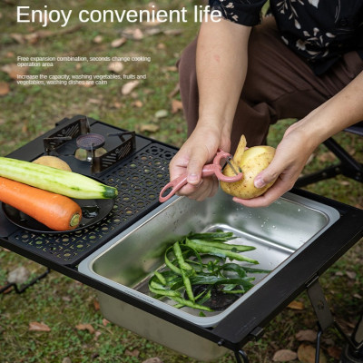 Chậu rửa inox dùng cho bàn IGT Campingmoon CK-26