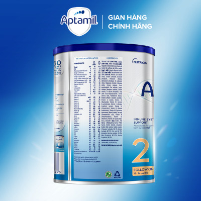 Sản phẩm dinh dưỡng công thức Aptamil Profutura Cesarbiotik 2 Follow On Formula (Dành cho trẻ từ 12 -24 tháng tuổi), 800g
