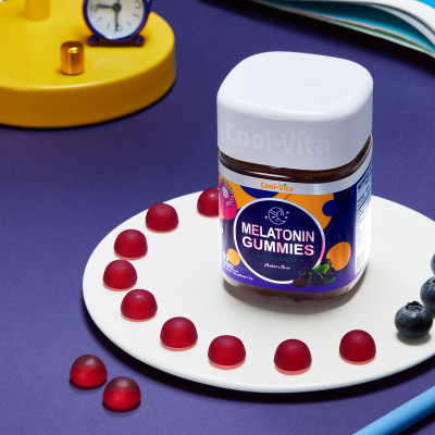 Combo Kẹo Dẻo Melatonin & Kẹo Dẻo Củ Dền Thuần Chay Coolvita - Cải Thiện Giấc Ngủ -Giảm Căng Thẳng - Hỗ Trợ Bổ Sung Sắt, Lưu Thông Máu & Hỗ Trợ Bổ Sung Năng Lượng 2 Hộp (60 viên x 3g)/hộp