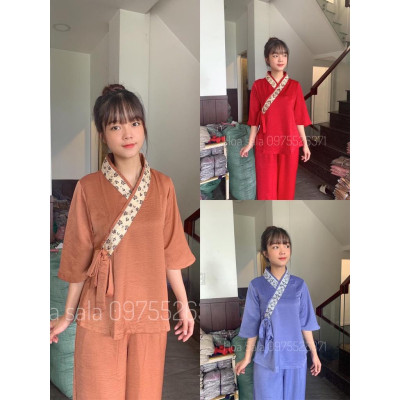 ĐỒ LAM ĐI CHÙA  MẪU LỤA PHÁP