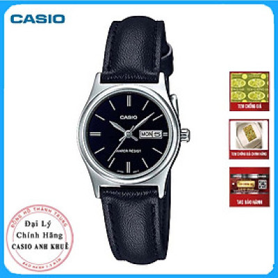 Đồng Hồ Nữ Casio LTP-V006L-1B2UDF Dây Da