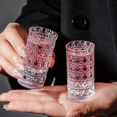 Set 6 ly shot 20ml Diamond hoạ tiết kim cương siêu sang Hàng chính hãng