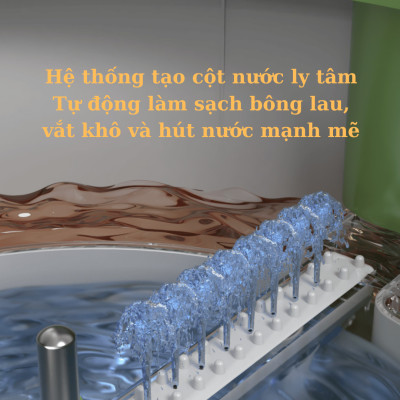 Bộ Chổi Lau Nhà Mini Tách Nước Bẩn Bennix Thailand, Cây Lau Nhà Tự Vắt Thông Minh BN-688SM Kèm Thùng Cao Cấp- Hàng Chính Hãng