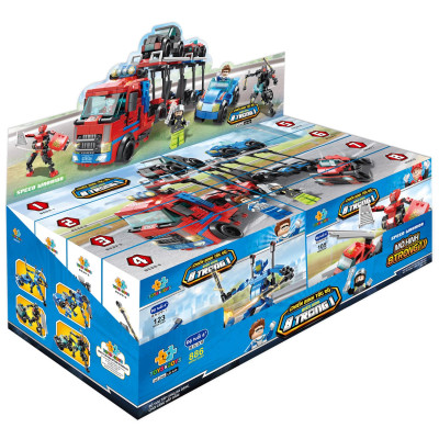 Bộ 8 Đồ Chơi Lắp Ráp Chiến Binh Tốc Độ Biến Hình 8 Trong 1 - Speed Warrior - Toys&Joys 8539 (886 Mảnh Ghép)