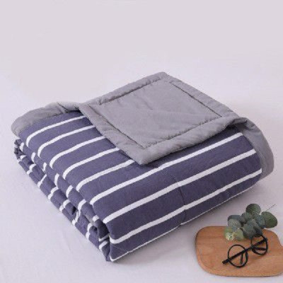 Chăn kẻ 2m*2m3 chất liệu cotton mỏng nhẹ, mềm mịn với da, thích hợp đắp mùa hè thu