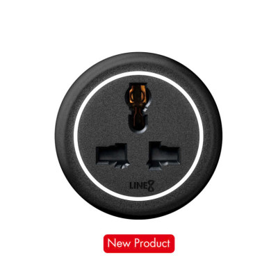 Ổ Cắm Điện Line8 Zen MLT - Body Màu Đen - Chuẩn Quốc Tế - Chính hãng