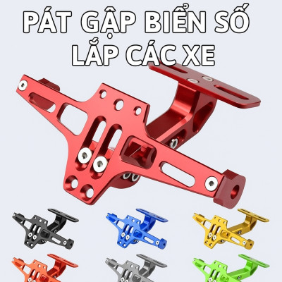 Pát Gập Biển Số CNC Nhôm Hợp Kim Hàng Dày, Chắc Chắn, Lắp Được Cho Xe Máy Và Xe Điện, ĐÈN TRANG TRÍ , ĐỒNG HỒ TREO TƯỜNG