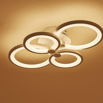 Đèn trần LED mâm 3 màu ánh sáng 4 cánh