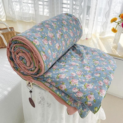 Chăn hè Cotton DULCETT Đũi xơ Đậu Nành mềm mát, Mền hè kích thước 2mx2m3 dùng 4 mùa quanh năm
