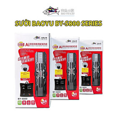 Máy sưởi bể cá Baoyu BY-S800 đa năng 600W-1500W, điều chỉnh nhiệt độ, chống nổ, hàng chính hãng