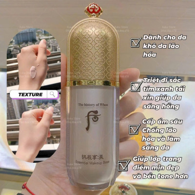 Kem lót Whoo Gongjinhyang Mi Essential Makeup Base 40ml Set