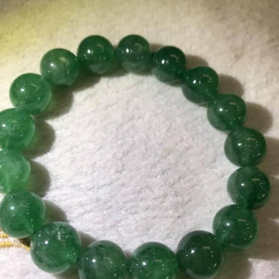 Vòng thạch anh dâu xanh tự nhiên 11ly nữ mệnh MỘC HOẢ