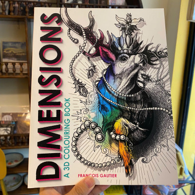 Sách - Dimensions: A 3D Colouring Book by François Gautier | Art & Design in English / Ngoại văn