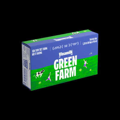 Thùng 48 hộp Tươi Tiệt Trùng Vinamilk Green Farm rất ít đường 110ml