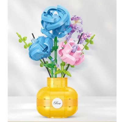 BALODY - 21088 Bộ xếp hình hoa hồng (522 chi tiết) (KT 14.6x10x19.6cm)